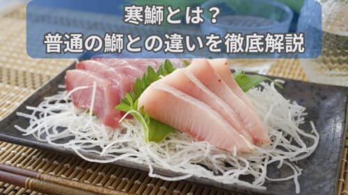 寒鰤とは？普通の鰤との違いを徹底解説